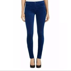NWT J Brand Super Skinny Women’s Velvet Jeans in Blue Sz 23